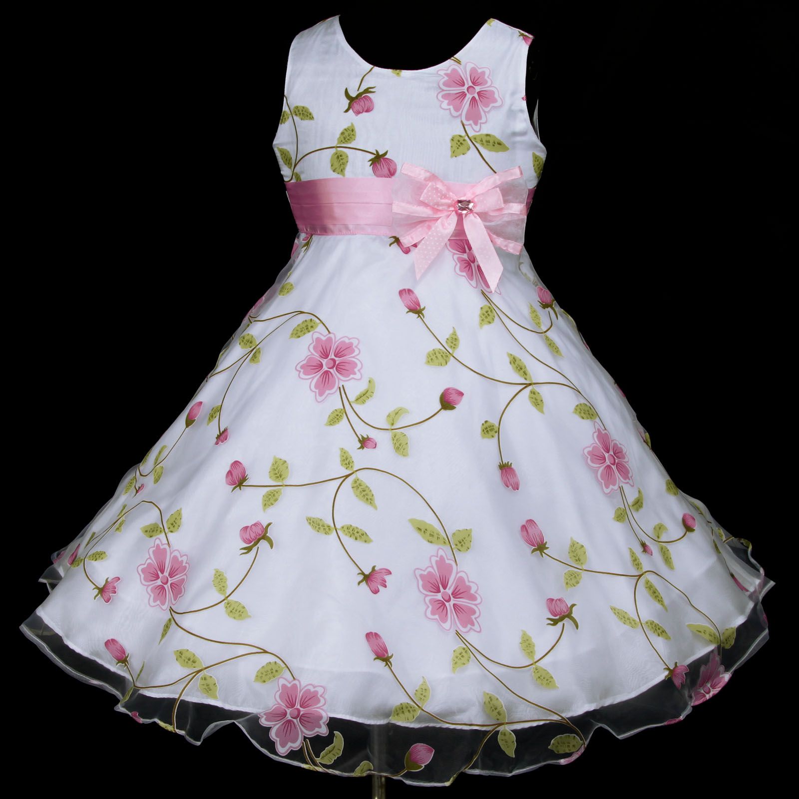 Rosa Mädchen kleiden Festzug Festkleid Kleider Größe 156 162