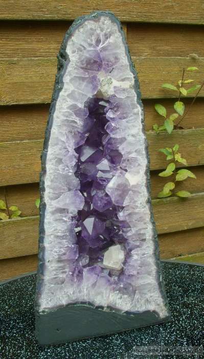 Amethyst Druse PHAROS Chalzedon Geode Achat Calcit Garten Balkon