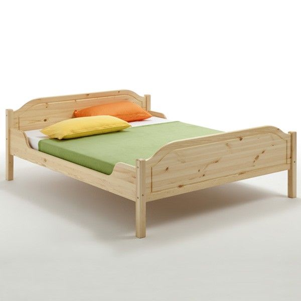 Doppelbett BETT 200x200 cm, Kiefer massiv natur