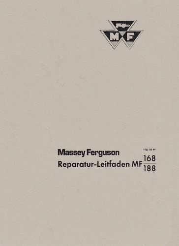 Werkstatthandbuch Massey Ferguson MF 168 MF 188.