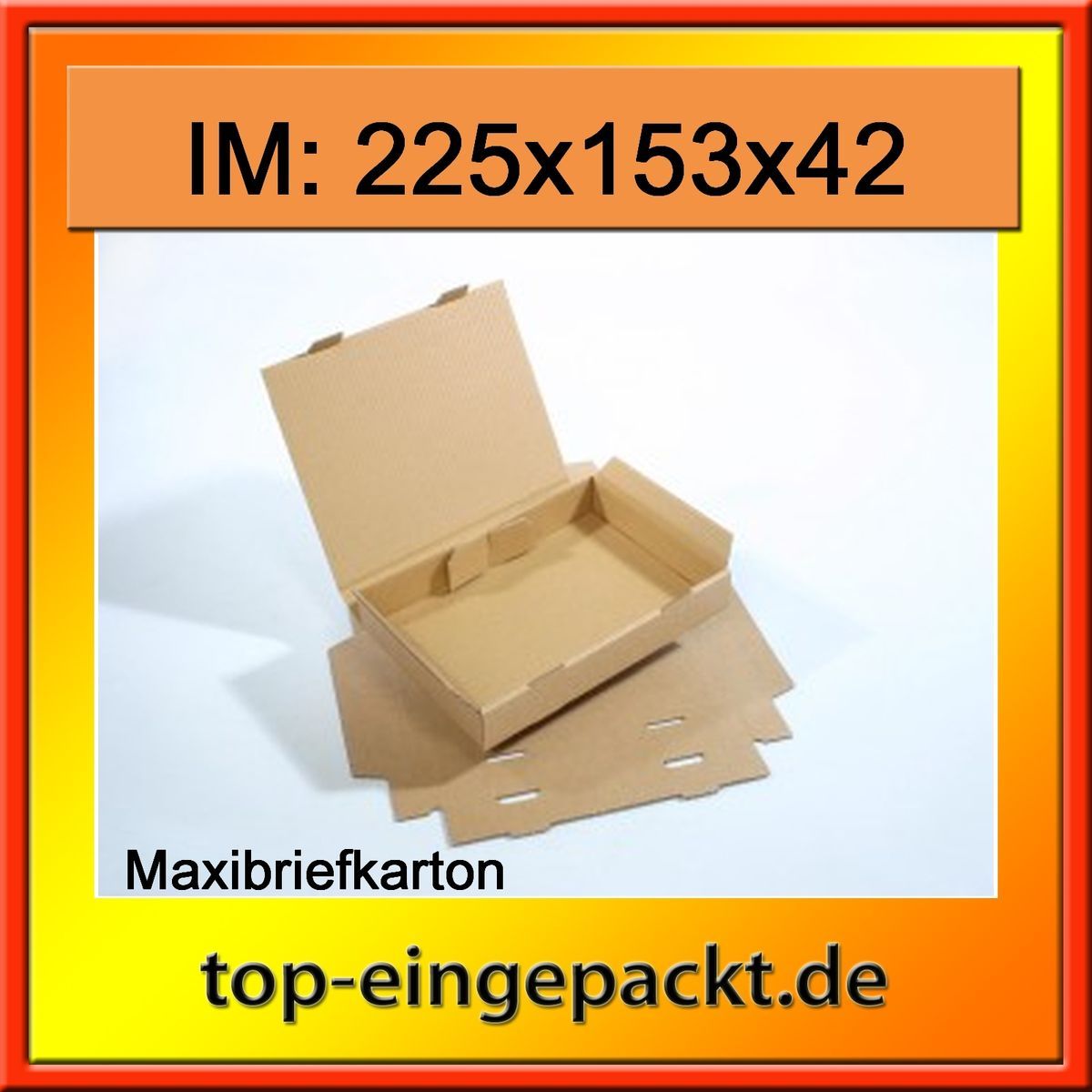 Maxibriefkarton 230x165x47mm braun   A5 Innen 225x153x42mm Maxibrief