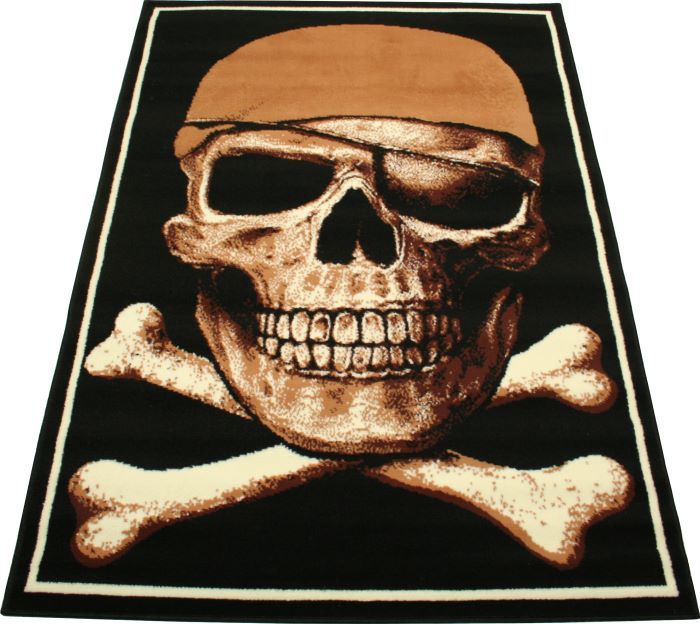 Totenkopf Teppich Pirat Flagge Skull Creme 118 170 Cm On Popscreen