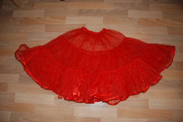 Petticoat Unterrock 2lagen 3 Stufen 50er Rockabilly Kleid 36 44 Weiß