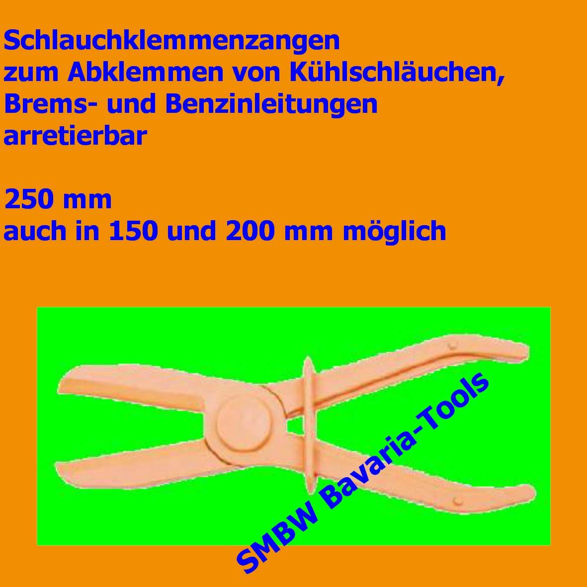 Schlauchklemmenzange, 250 mm Kühlerschlauch abklemmen