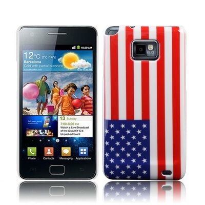 SAMSUNG GALAXY S2 i9100 Flagge Amerika USA Schutz Hülle Case Cover