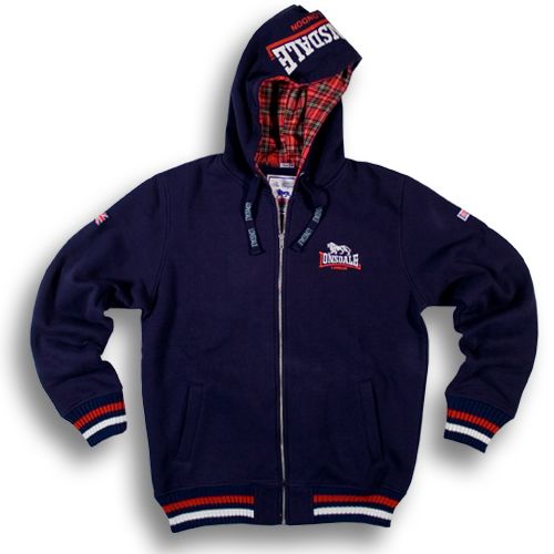 LONSDALE Hooded Sweatjacket Lancaster   Navy Blue