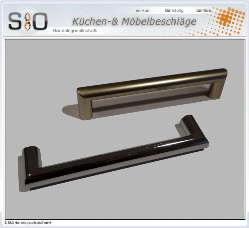 K0400X/190 Möbelgriff BA 128 mm Möbelgriffe Bügelgriffe