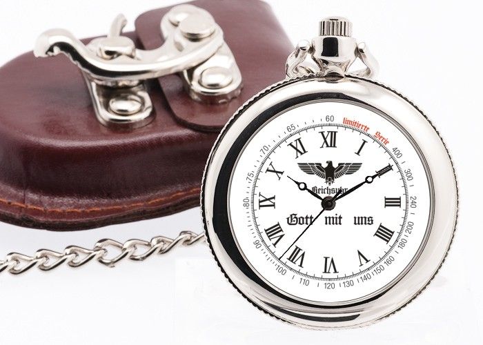 Gott mit uns Orig.Reichsuhr Taschenuhr mit Reichsadler TU201