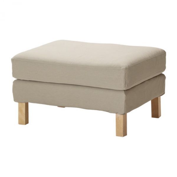 Bezug für IKEA KARLSTAD Hocker NEU OVP Sivik beige Hockerbezug 101