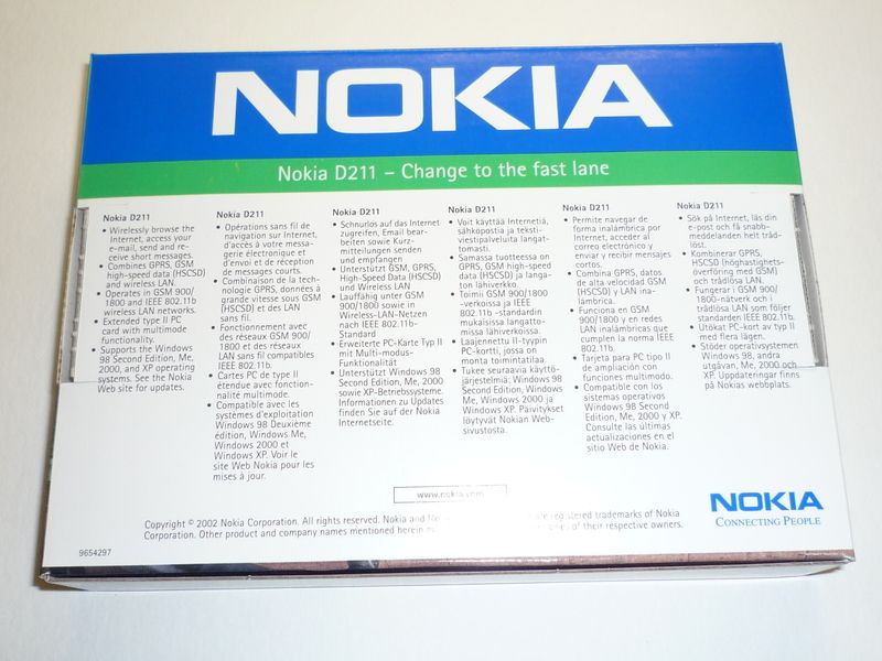 Nokia D211 WLAN GPRS Cardbus PCMCIA Modem W LAN HSCSD NEU