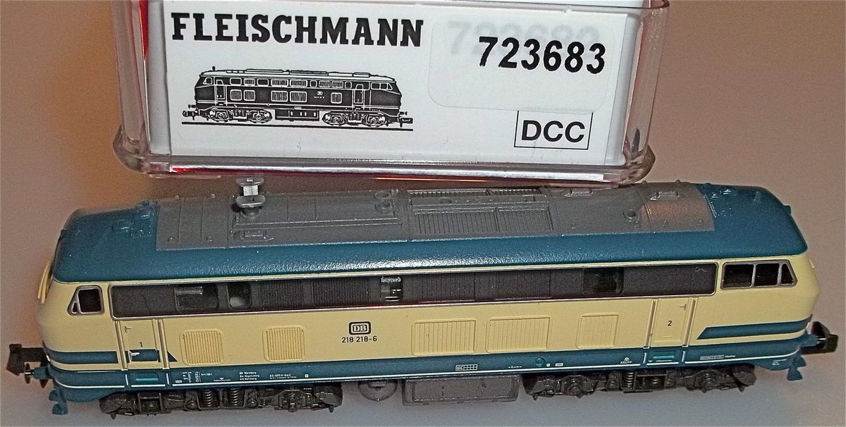 BR 218 blau/beige Digital Ep.IV Fleischmann 723683 NEU 1/160 N