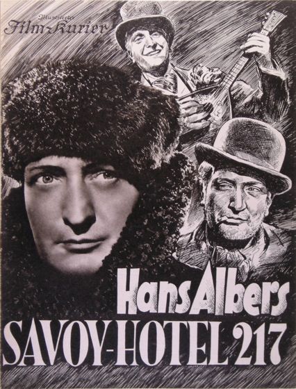 BFK 2473 SAVOY HOTEL 217*HANS ALBERS*FILMPROGRAMM TOP