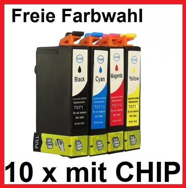 10xfür Epson Stylus DX4000,BX300F,DX4050,SX205,SX218,SX215,B40W