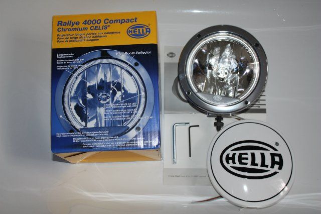 Hella Rallye 4000 Compact Chromium CELIS Halogen Fernscheinwerfer