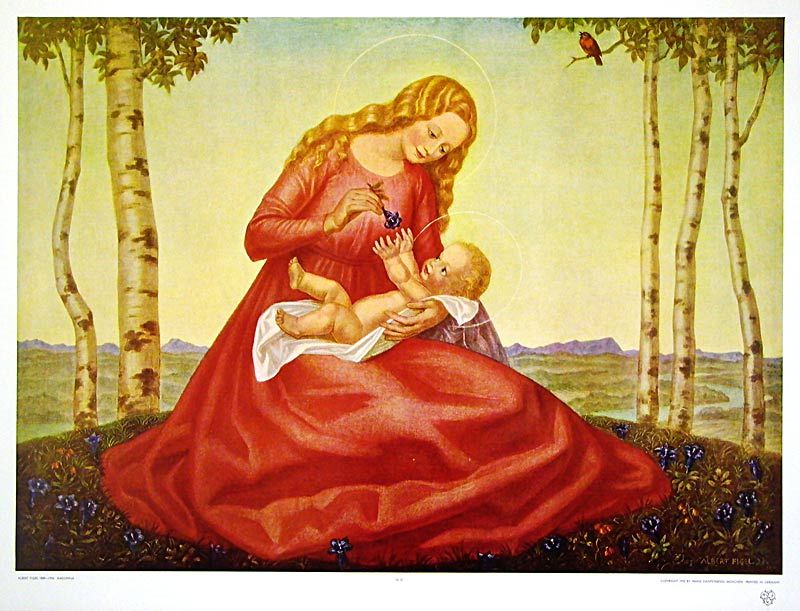 FIGEL Albert~Madonna~Kunstdruck~49x64cm