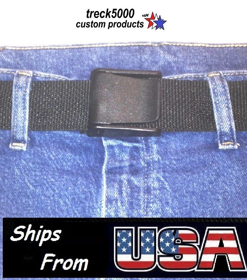 TSA Airport Poly Belt   No Metal   EZ Cam Buckle   End Clip