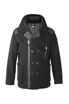 SKAG Premium schwere Maritime Bonded Fleecejacke Langjacke black L