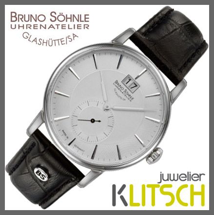 Söhnle ATRIUM Analog Quarz Herren Uhr Braun Silber 17 13055 241