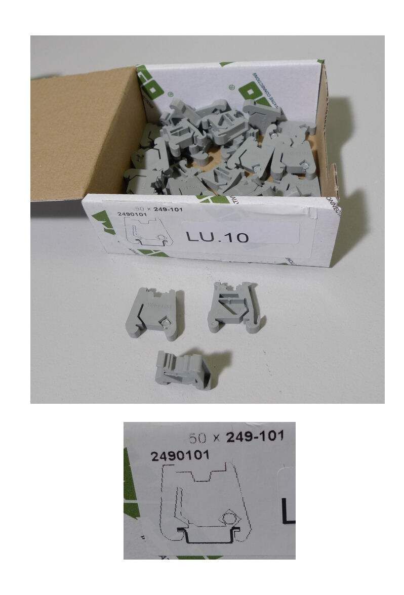 LU10 50x WAGO Endklemmen Endreiter 249 101 249 2490101