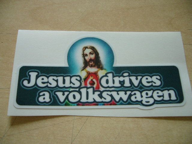 Jesus Volkswagen Aufkleber Sticker Kaefer Bus Bulli T1 T2 T3 Retro