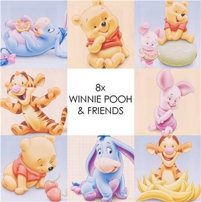 Wandbilder WINNIE POOH 25x25 Kunstdruck Leinwandbild