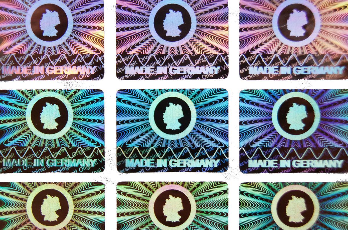 252 STÜCK HOLOGRAMM SICHERHEITS SIEGEL Sticker Garantie