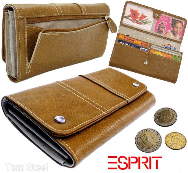 ESPRIT, Geldboerse, Portmonee, Geldbeutel, Geldtasche, Portemonnaie