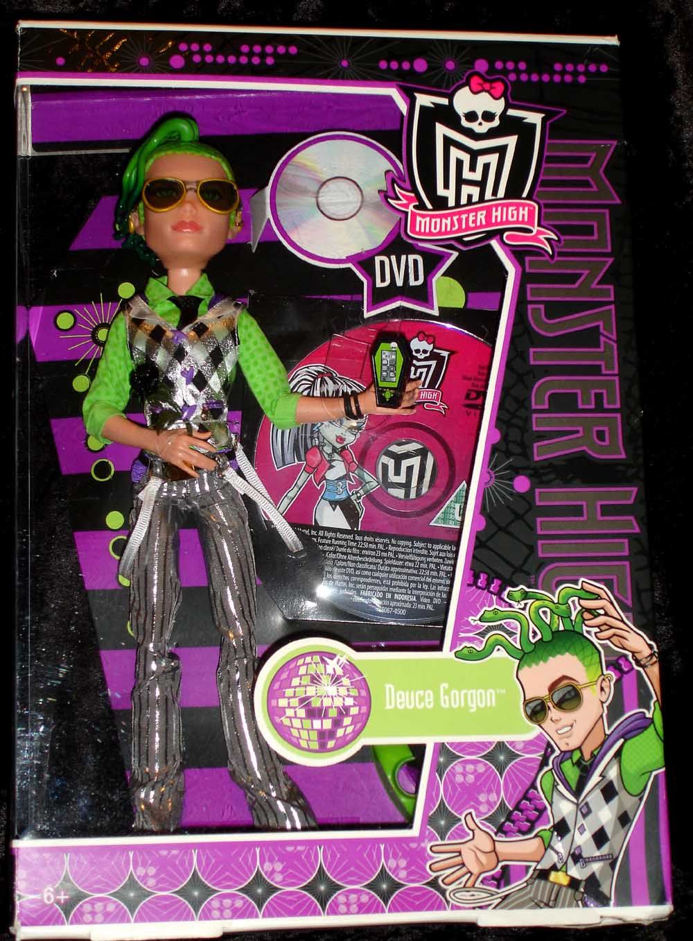 Monster High  ♦  DEUCE GORGON ♦  Mitternachtsparty Puppe + DVD