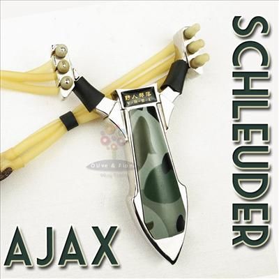 AJAX Kraftvolle Schleuder Outdoor Jagd 6 Streifen Gummiband Katapult