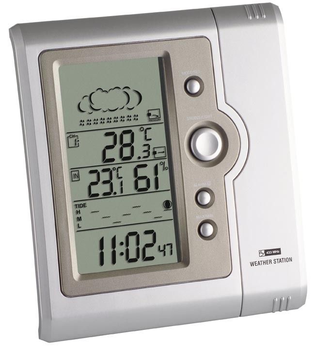 FUNK WETTERSTATION AMNIENTE II TFA 35.1058 FUNKUHR FUNKWECKER