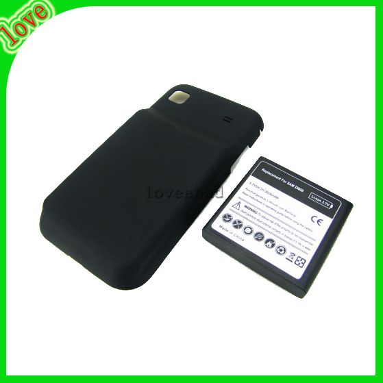 Extend 3500mah BATTERY FOR Samsung i9000 Galaxy + Cover