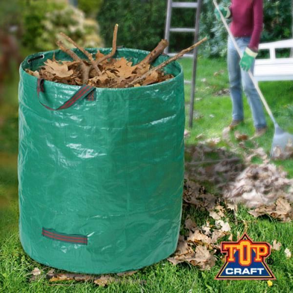 Gartenabfallsack, faltbar, 272 Liter / 65 kg / 67 x 76 cm, TopCraft