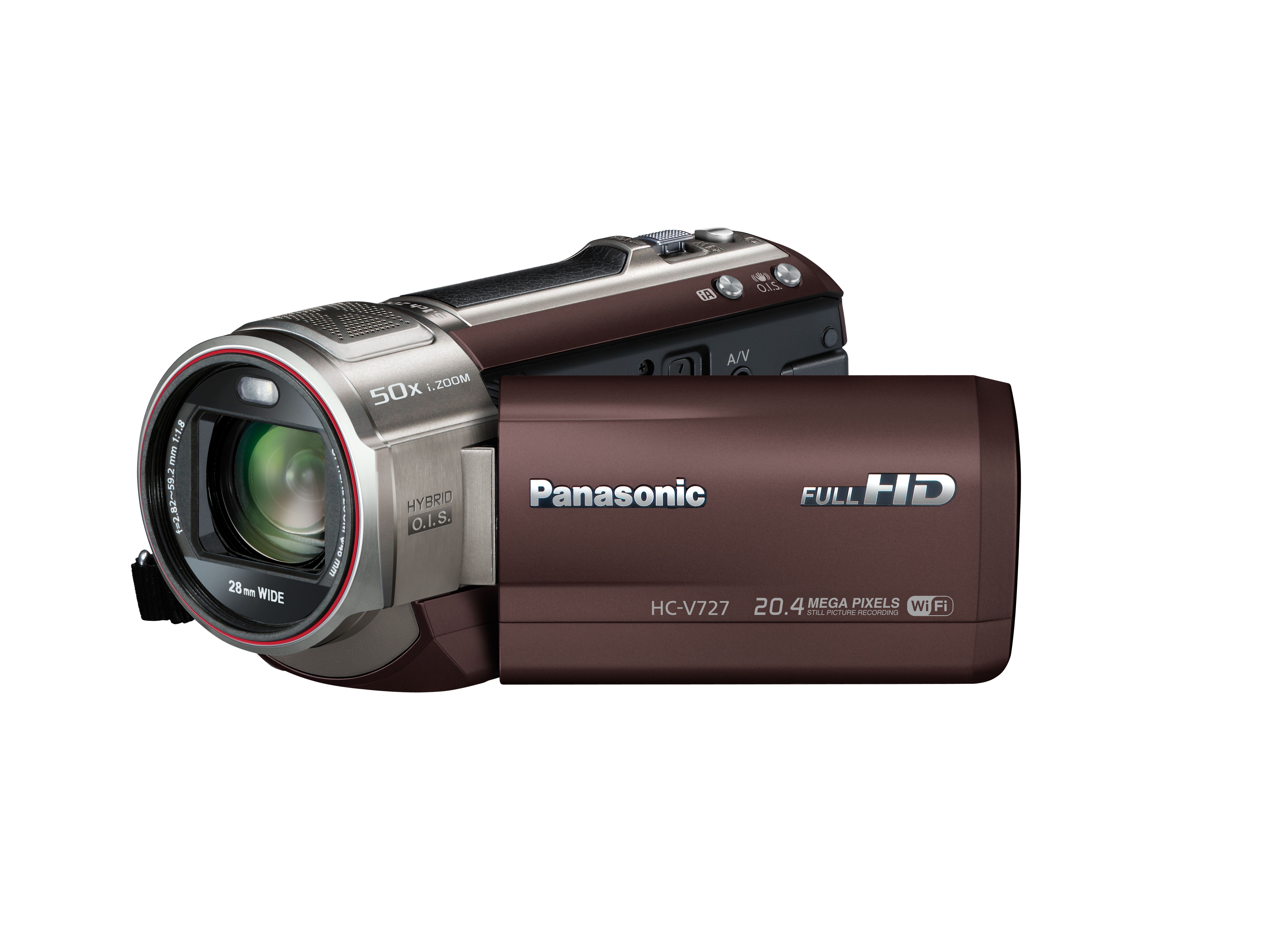 Panasonic HC V727 EG T Braun + Zubehörpaket = 16GB SDHC + Tasche