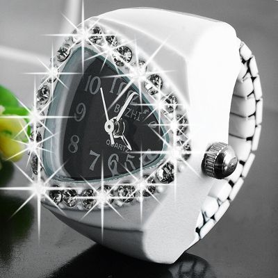 21mm Dreieck Ringuhr Finger Uhr Fingeruhr Uhrenring Neu TOP