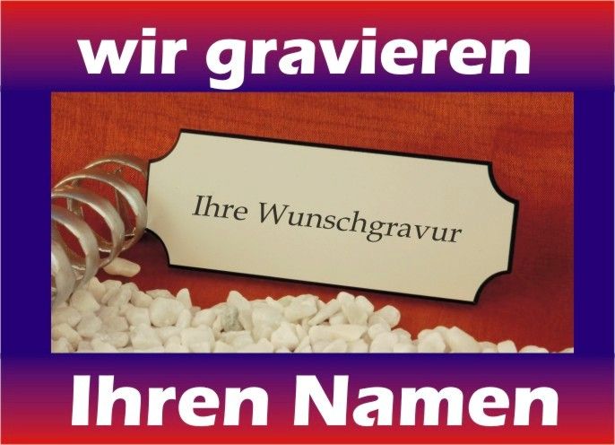 großes TÜRSCHILD Kunststoff weiß   inkl. GRAVUR