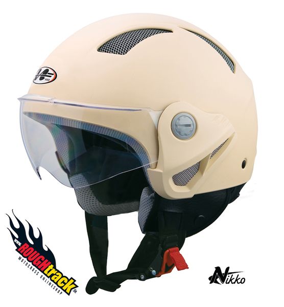 Jethelm Motorradhelm Roller Scooter Helm creme S