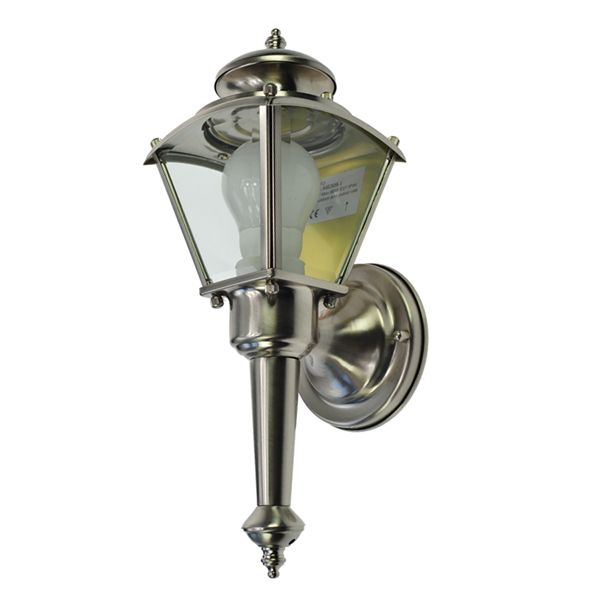 Gartenlampe Gartenleuchte Innen Strahler Aussen Lampe Wandlampe NICKEL