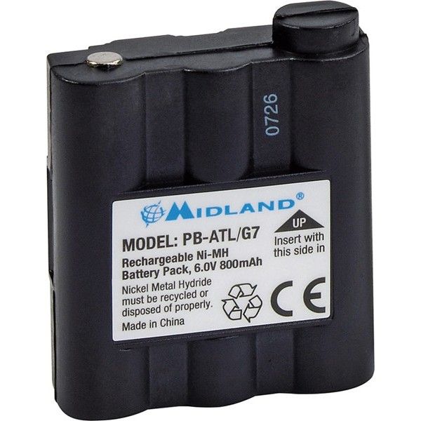 BATERIA ORIGINAL MIDLAND DE 800MAH PB ATL/G7 BATT5R PARA G7 GXT1050