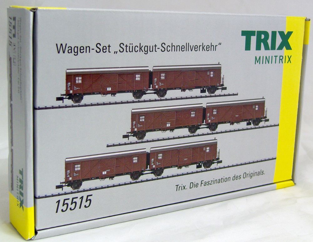 15515 Wagen Set Stueckgut Schnellverkehr 3 Einheiten Hrs z 330 NEU OVP