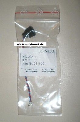 SIEDLE MIKRO MIKROFON ERSATZMIKROFON 011800 11800 FÜR TLM 511 01