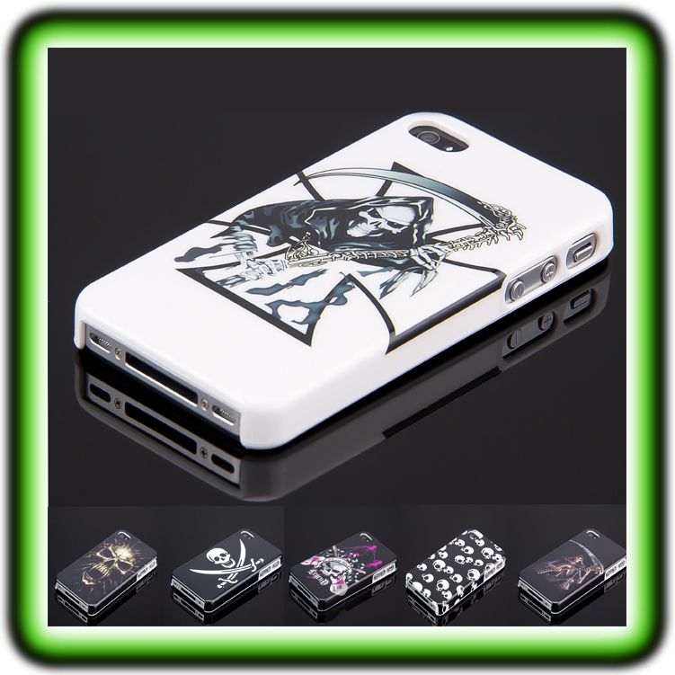 iPHONE 4 / 4S SKULL HARDCASE Case Cover Hülle Totenkopf Schutzhülle