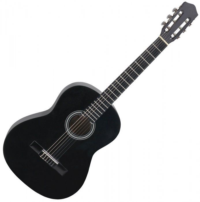 Calida Benita Klassikgitarre 1/2 schwarz Kindergitarre Konzertgitarre