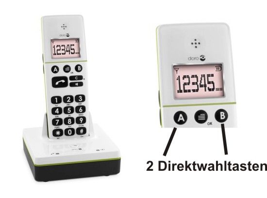 DECT Großtastentelefon doro PhoneEasy 336w WEISS  NEU 