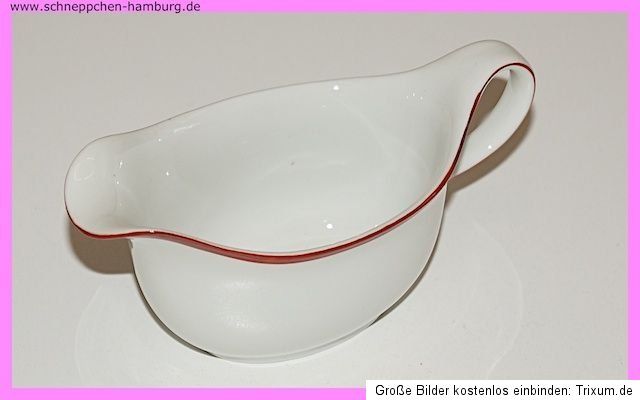 Arzberg Burgund roter Rand Konvolut Geschirr Porzellan porcelain