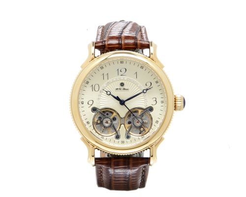 Elegante R.U.Braun Herrenuhr Automatik Uhr Vergoldet UVP 349€ NEU