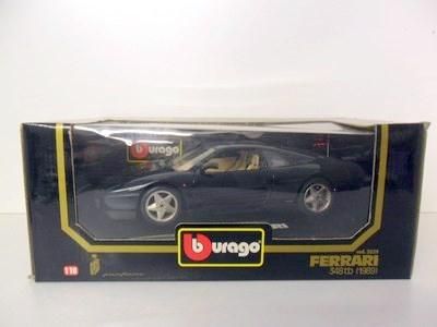 BURAGO 1/18 3039 FERRARI 348TB 1989 DARK GREEN