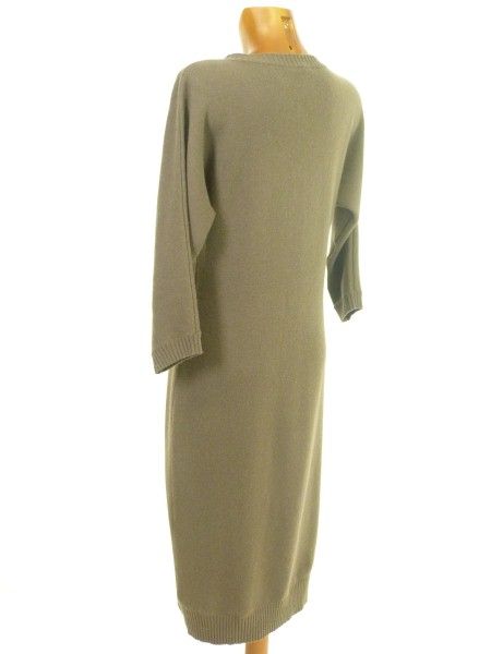 ESCADA STRICKKLEID KLEID grün Gr. 40 KASCHMIR LUXUS PUR /BH320_M