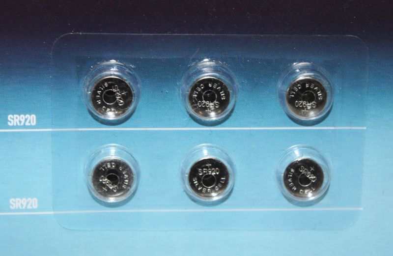 6x SR920 TC371 Tronic Silber   Oxid   Knopfzellen 1,55V Blister MHD 05