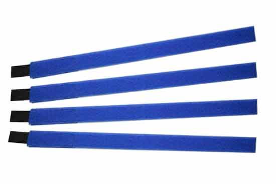 4x 360mm Kabelbinder Klettband Klettkabelbinder blau