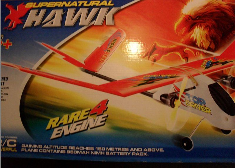 RC Modellflugzeug Supernatural hawk rare 4 engine 27 MHZ